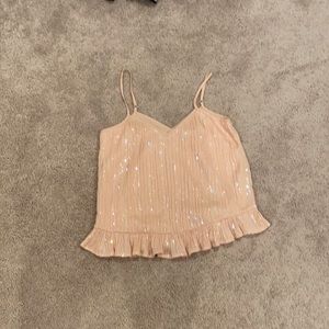 Anthropologie Sequin Tank
